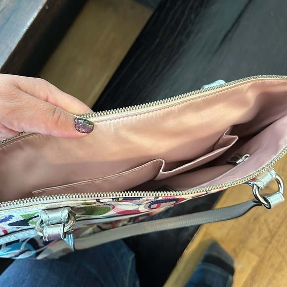 Coach Ikat Multi Signature Optic Shoulder Glam Tote - Picture 8 of 11